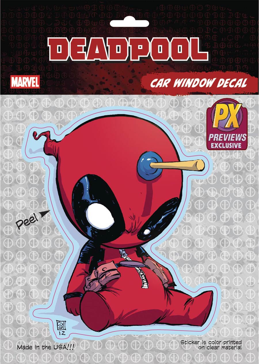 Marvel Heroes Deadpool By Skottie Young Previews Exclusive Vinyl Decal
