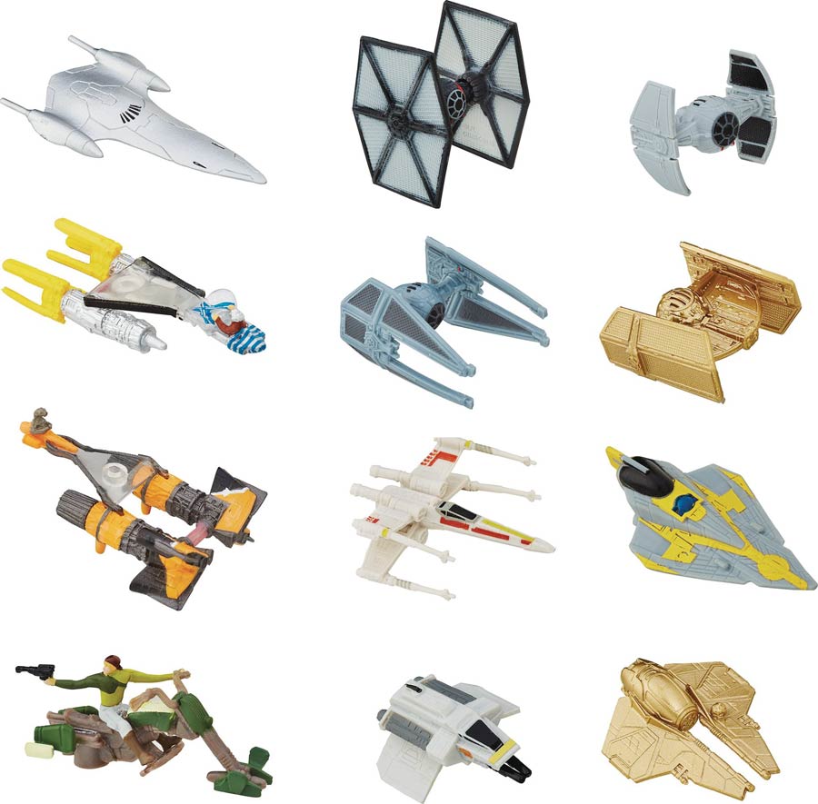 Star Wars Micro Machines Vehicle Blind Mystery Box Display 201602