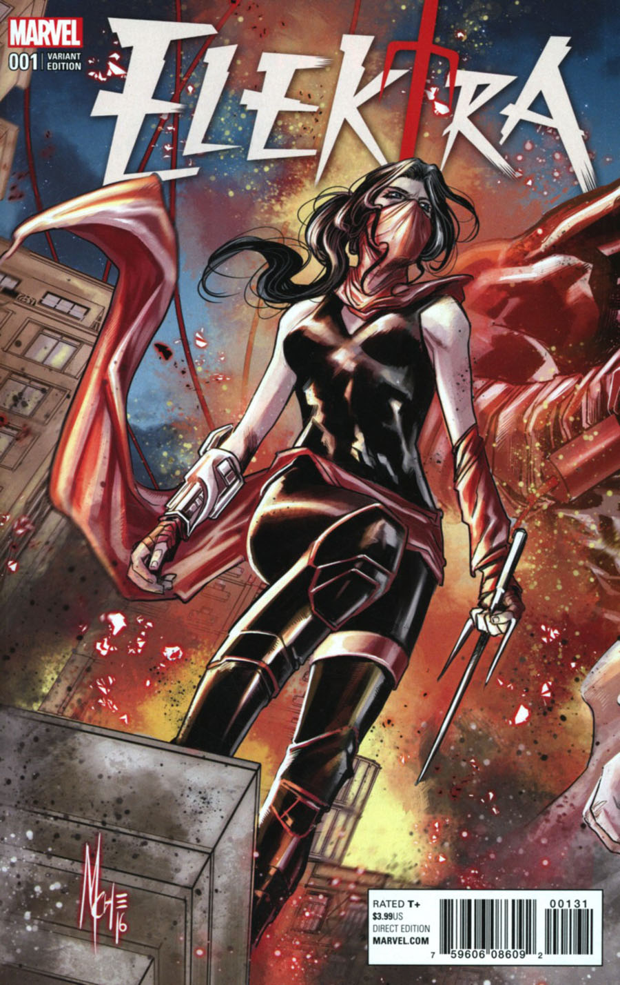 Elektra Vol 4 #1 Cover C Variant Marco Checchetto Connecting Cover