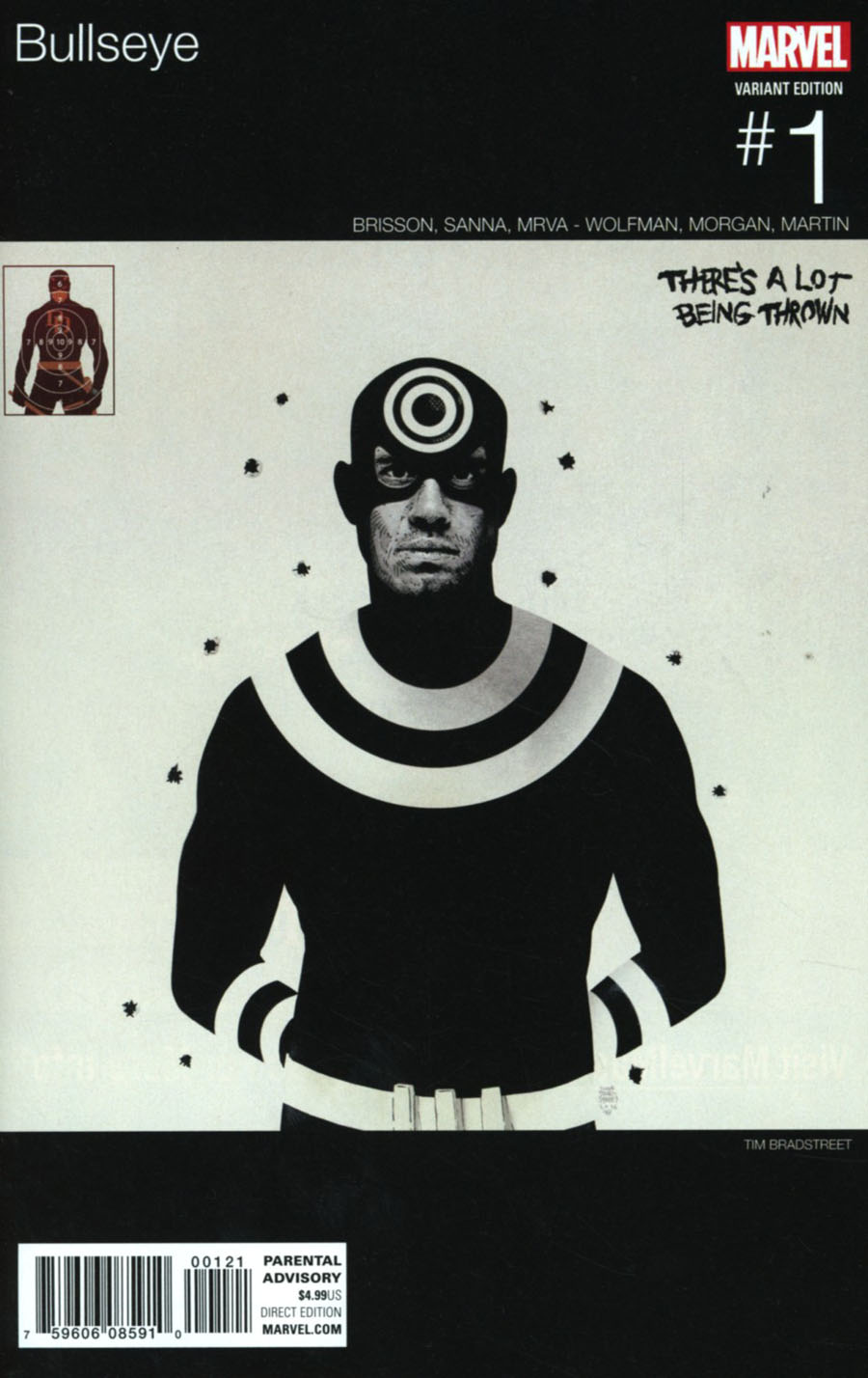 Bullseye #1 Cover B Variant Tim Bradstreet Marvel Hip-Hop Cover