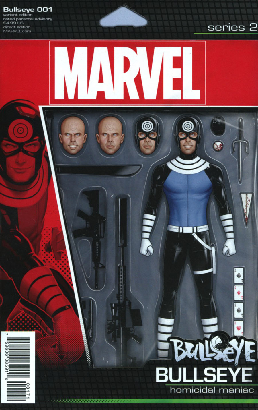 Bullseye #1 Cover E Variant John Tyler Christopher Action Figure Cover