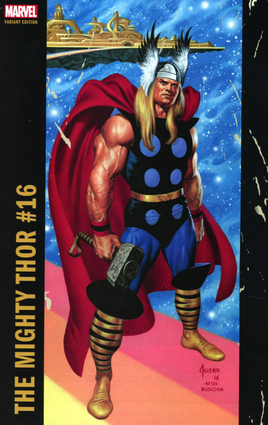 Mighty Thor Vol 2 #16 Cover B Variant Joe Jusko Corner Box Cover