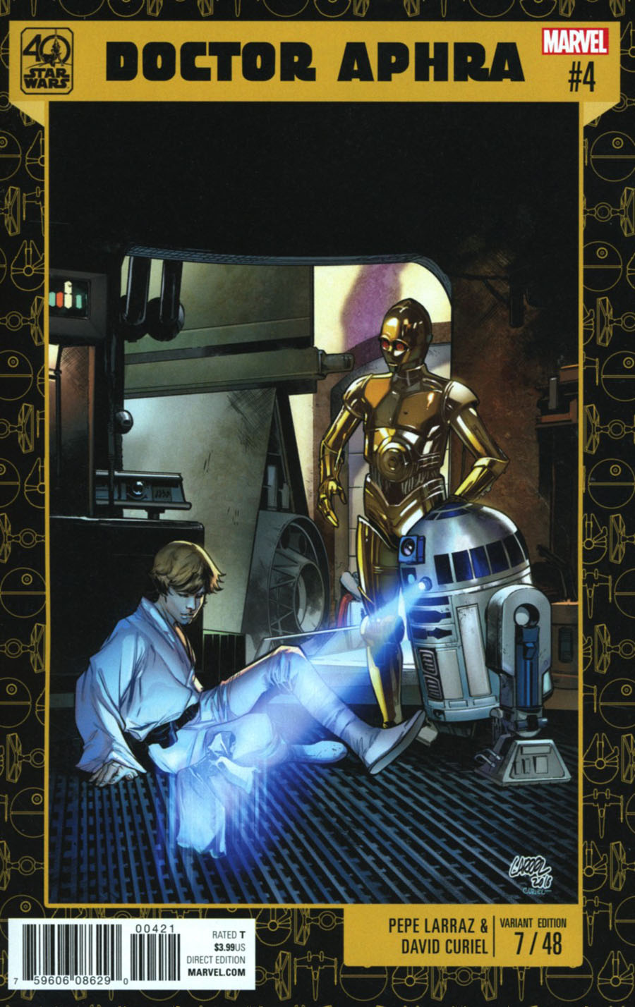 Star Wars Doctor Aphra #4 Cover B Variant Pepe Larraz Star Wars 40th Anniversary Cover