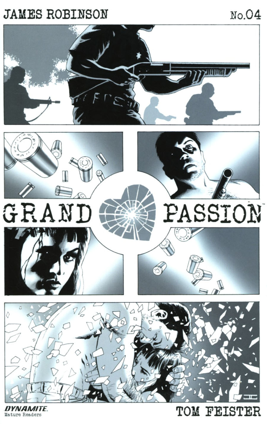 Grand Passion #4 Cover B Incentive John Cassaday Black & White Cover