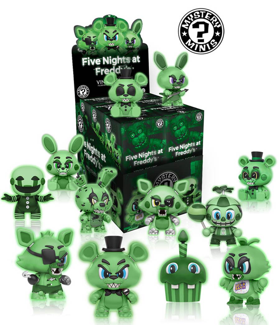 Five Nights At Freddys Glow-In-The Dark Mystery Minis Series 1 Blind Mystery Box