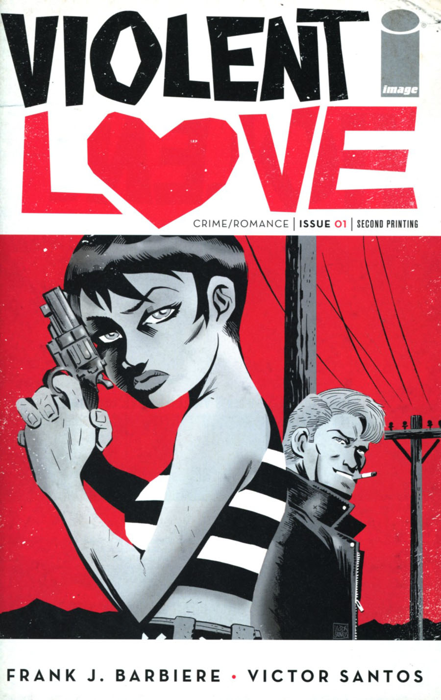 Violent Love #1 Cover E 2nd Ptg Victor Santos Variant Cover