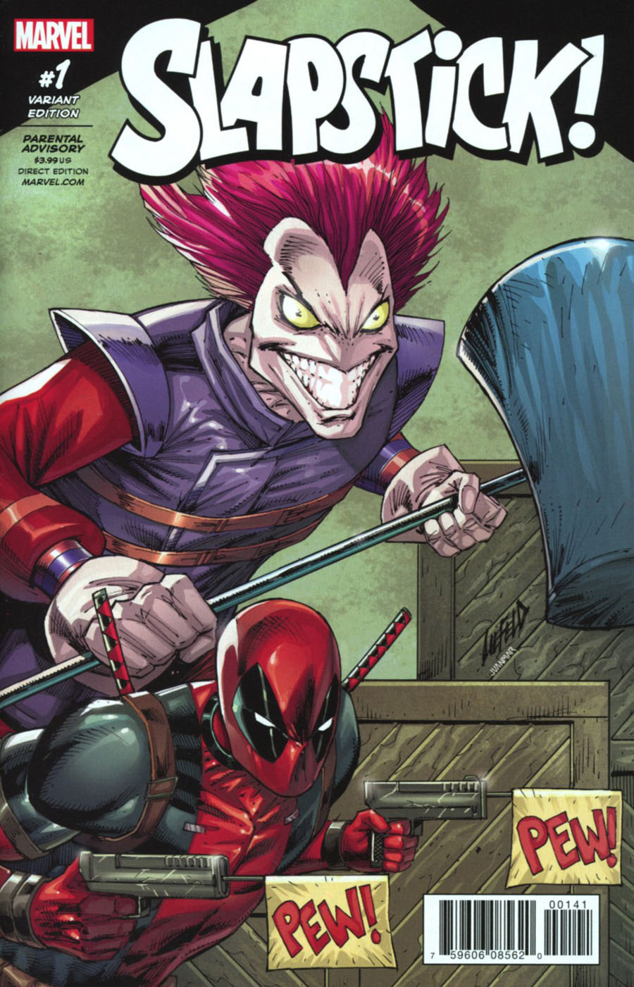 Slapstick Vol 2 #1 Cover F Incentive Rob Liefeld Color Variant Cover (Marvel Now Tie-In)