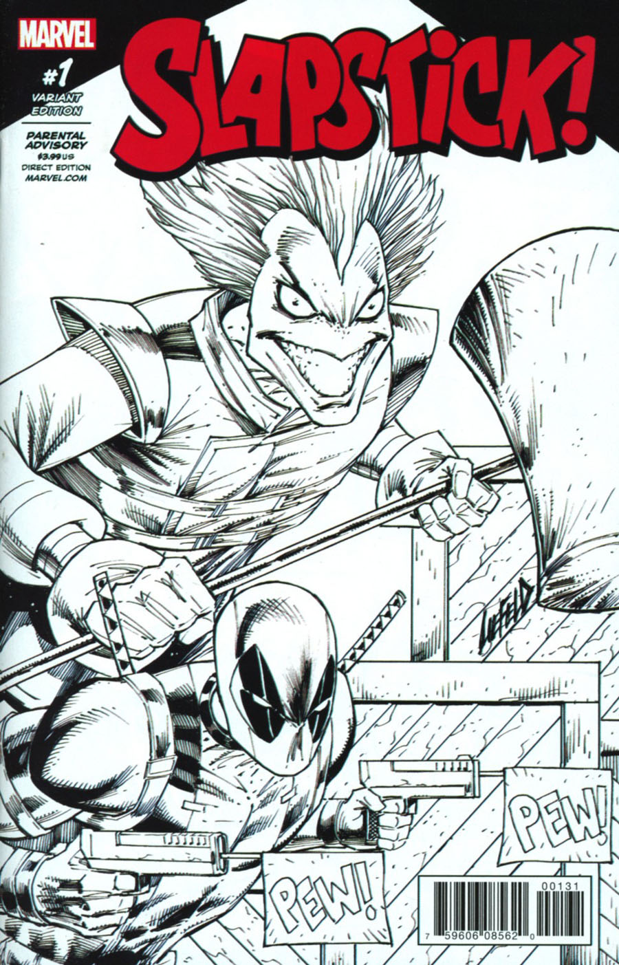 Slapstick Vol 2 #1 Cover G Incentive Rob Liefeld Sketch Variant Cover (Marvel Now Tie-In)