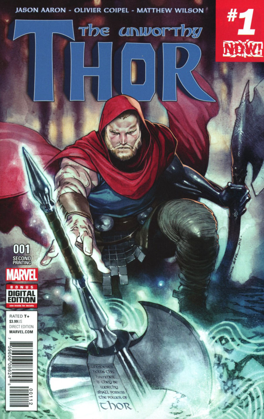 Unworthy Thor #1 Cover H 2nd Ptg Olivier Coipel Variant Cover (Marvel Now Tie-In)