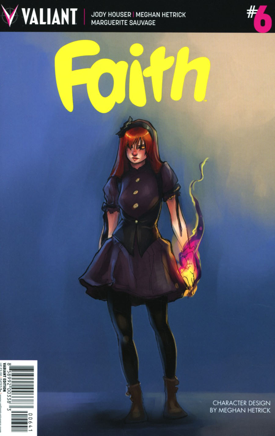 Faith (Valiant Entertainment) Vol 2 #6 Cover D Incentive Meghan Hetrick Character Design Variant Cover