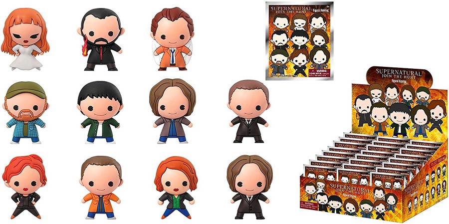 Supernatural Laser Cut Figural Keyring Blind Mystery Box