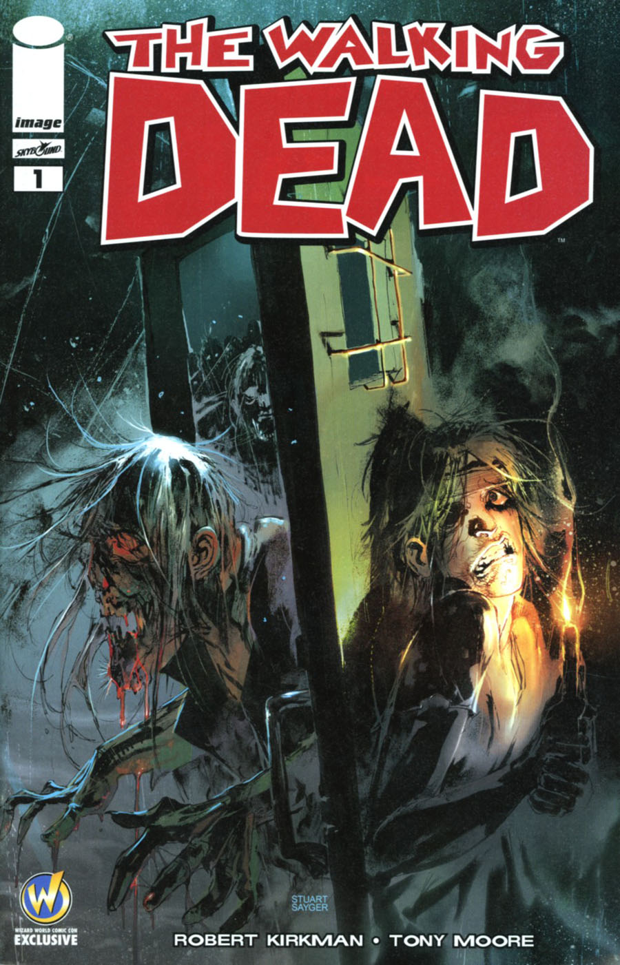 Walking Dead #1 Cover J Wizard World Comic Con Columbus Exclusive Stuart Sayger Color Variant Cover