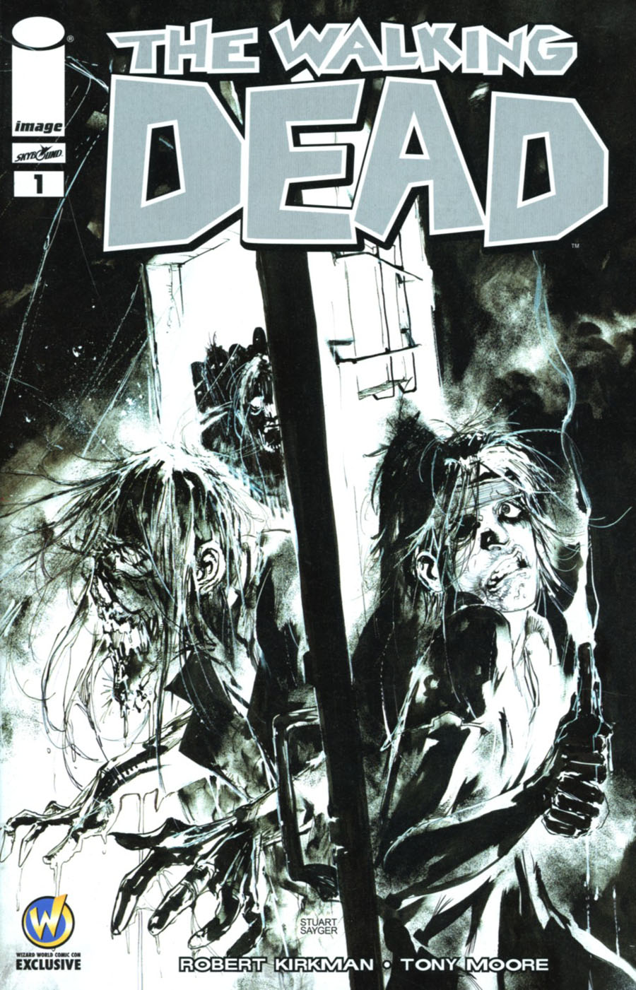 Walking Dead #1 Cover K Wizard World Comic Con Columbus VIP Exclusive Stuart Sayger Sketch Variant Cover