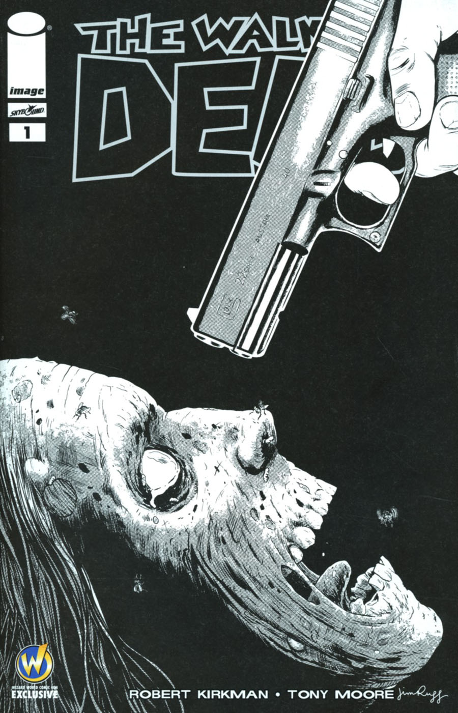 Walking Dead #1 Cover M Wizard World Comic Con Pittsburgh VIP Exclusive Jim Rugg Sketch Variant Cover