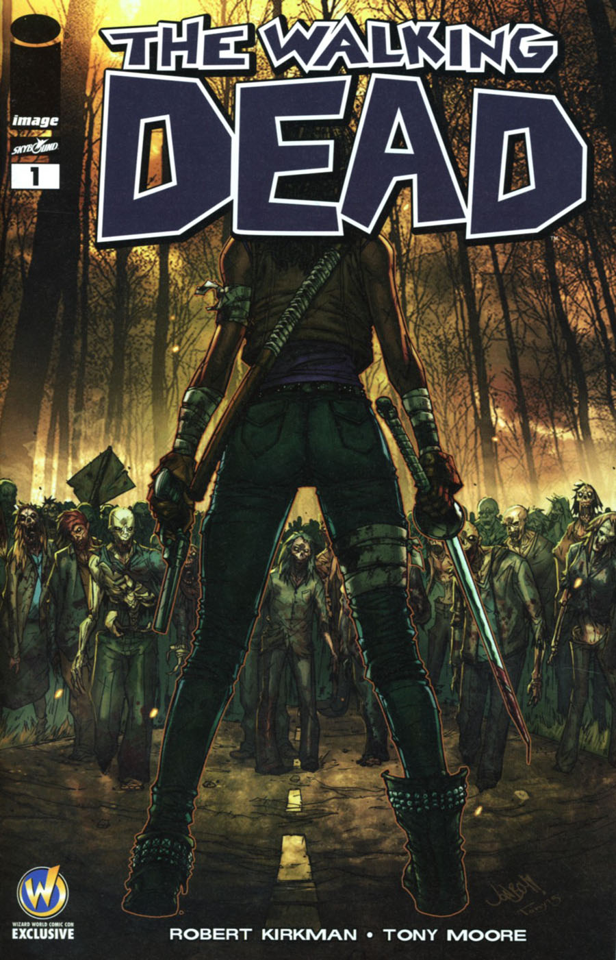 Walking Dead #1 Cover N Wizard World Comic Con Reno Exclusive Jonboy Meyers Color Variant Cover
