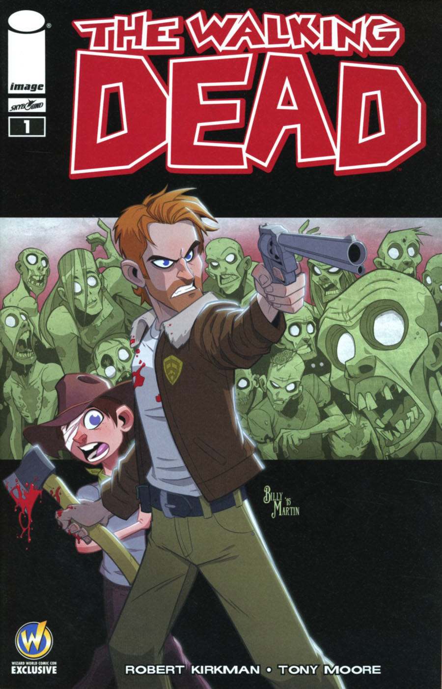 Walking Dead #1 Cover T Wizard World Comic Con Tulsa Exclusive Billy Martin Color Variant Cover
