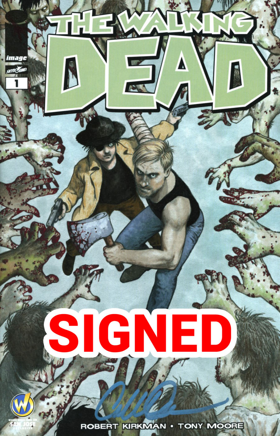 Walking Dead #1 Cover X Wizard World Comic Con San Jose Exclusive Colleen Doran Color Variant Cover Signed By Colleen Doran
