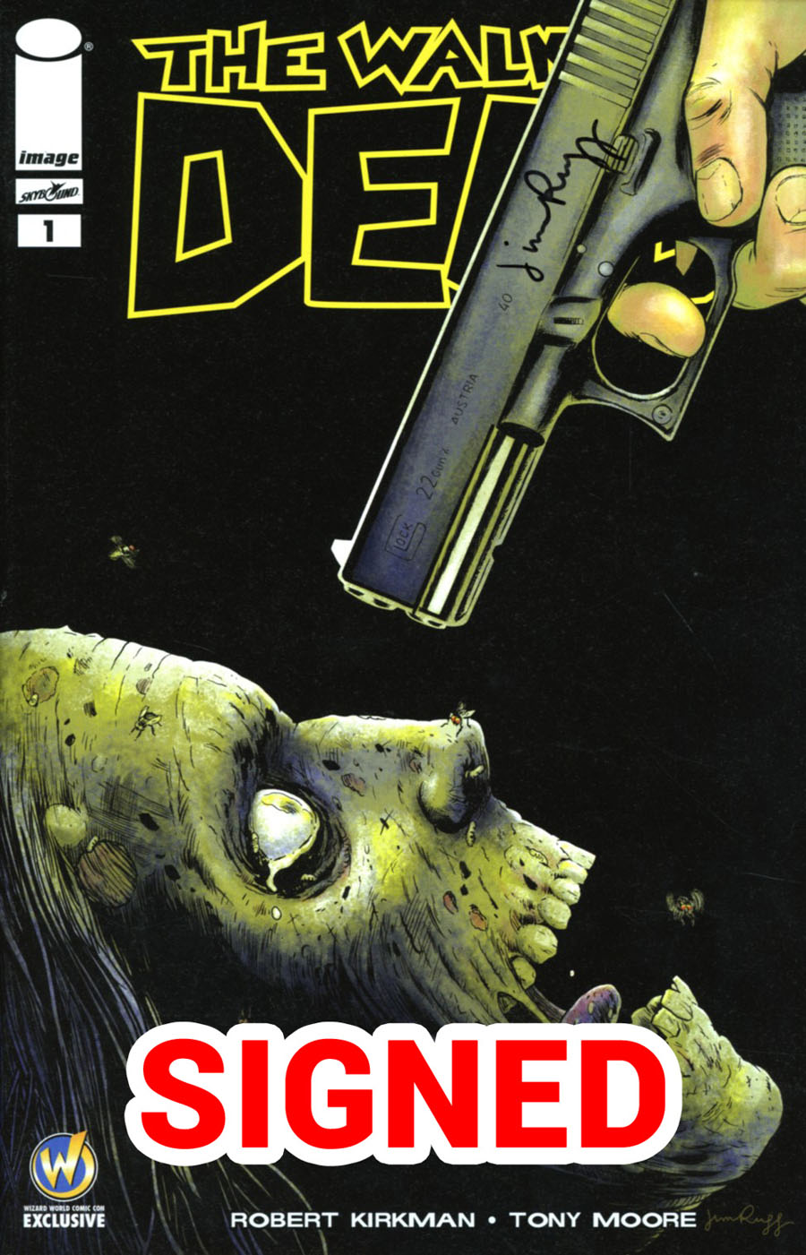 Walking Dead #1 Cover Z Wizard World Comic Con Pittsburgh Exclusive Jim Rugg Color Variant Cover Signed By Jim Rugg
