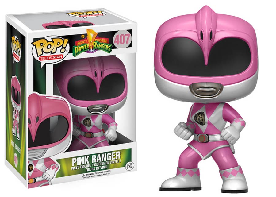 POP Television 407 Mighty Morphin Power Rangers Pink Ranger Vinyl Figure