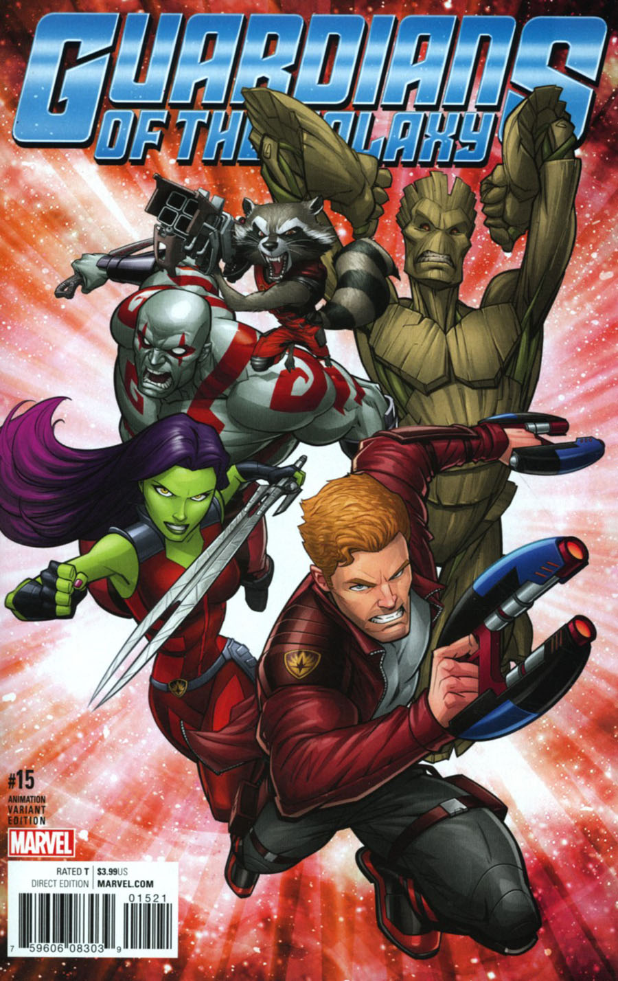 Guardians Of The Galaxy Vol 4 #15 Cover E Incentive Animation Variant Cover (Marvel Now Tie-In)