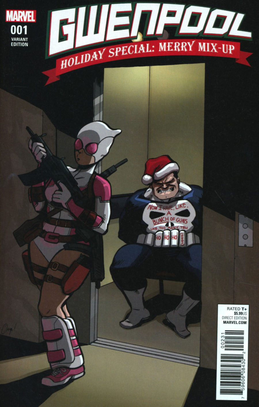Gwenpool Holiday Special Merry Mix-Up Cover D Incentive Chip Zdarsky Variant Cover