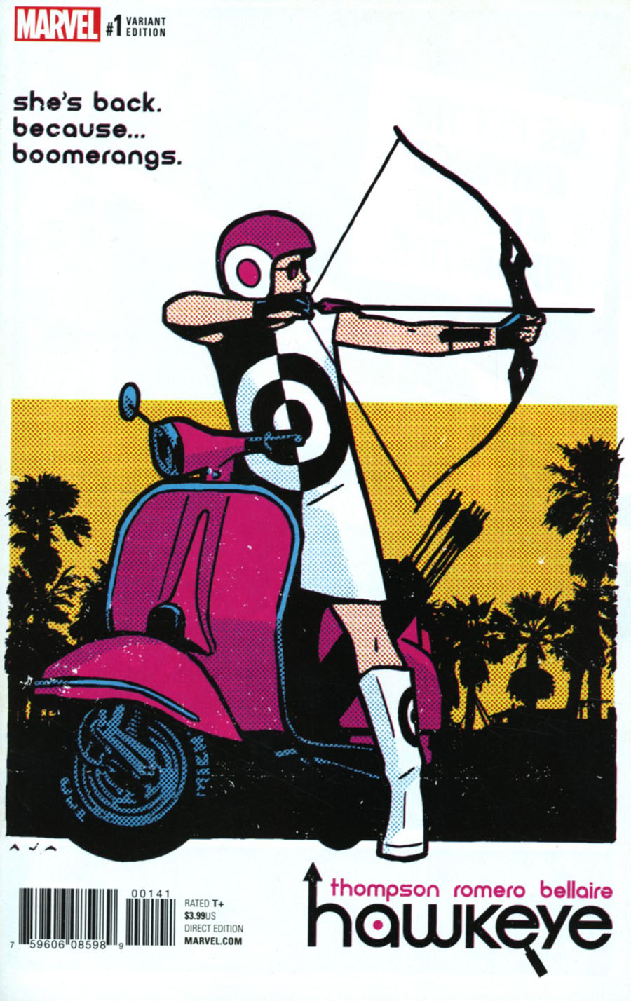 Hawkeye Vol 5 #1 Cover F Incentive David Aja Variant Cover (Marvel Now Tie-In)