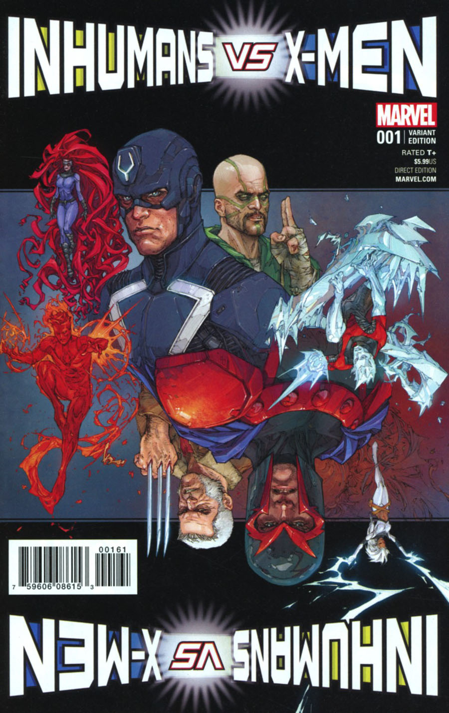 Inhumans vs X-Men #1 Cover J Incentive Kenneth Rocafort Variant Cover