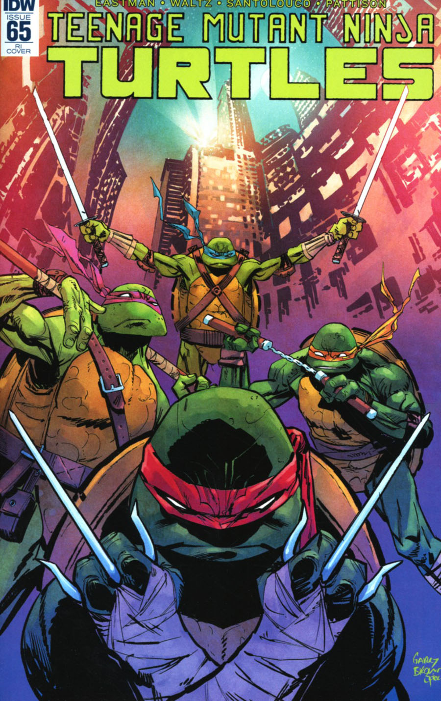 Teenage Mutant Ninja Turtles Vol 5 #65 Cover C Incentive Garry Brown Variant Cover