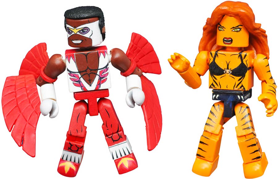 Marvel Minimates Series 69 Most Wanted Tigra & Classic Falcon 2-Pack