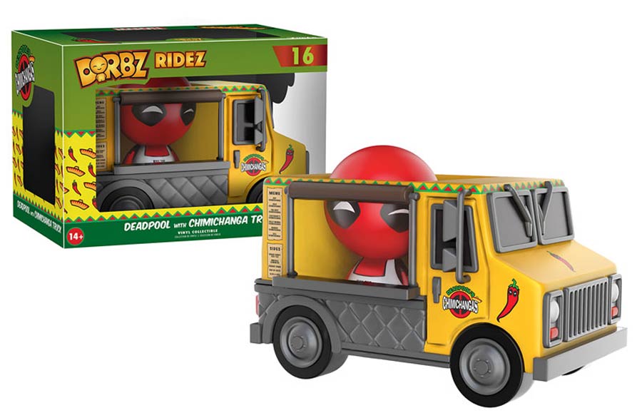Dorbz Ridez 016 Deadpool And Chimichanga Truck Vinyl Figures