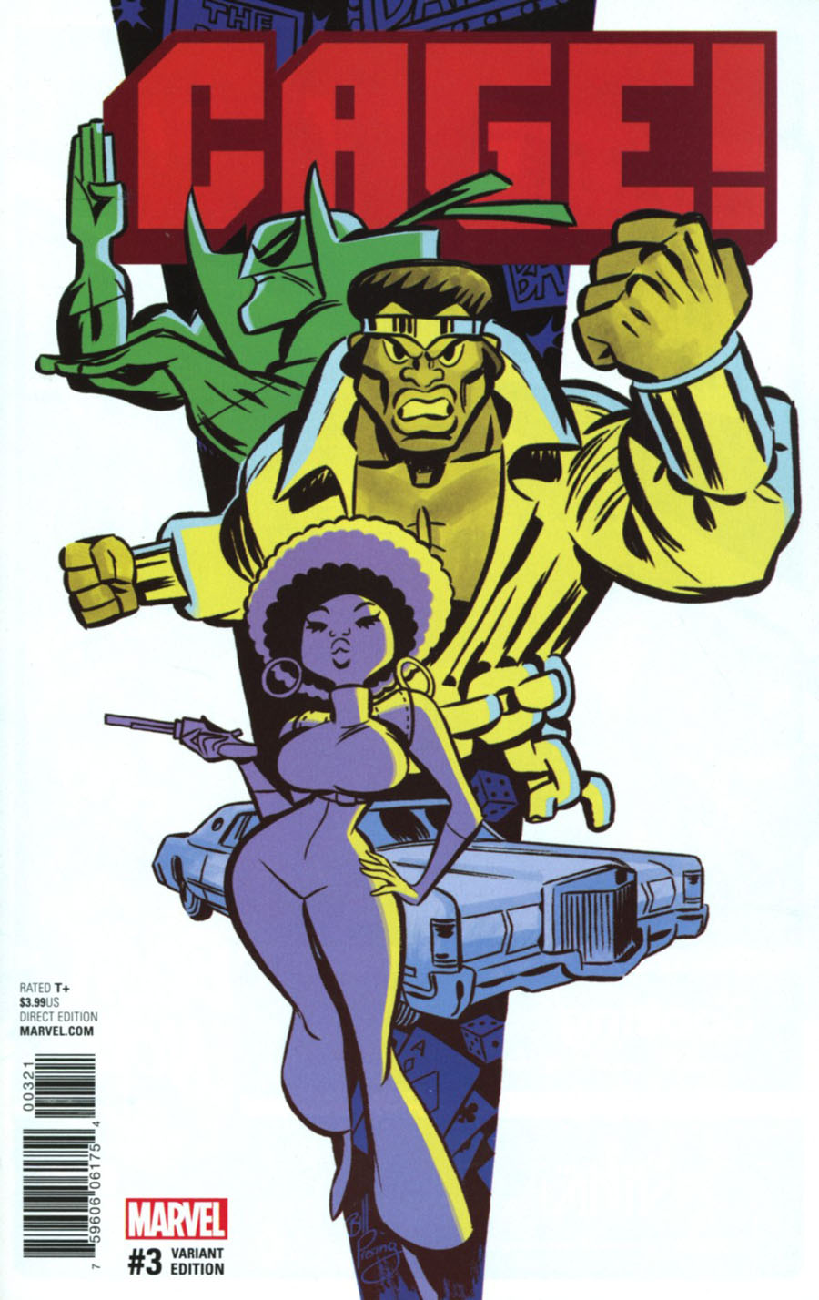 Cage Vol 3 #3 Cover B Incentive Bill Presing Variant Cover