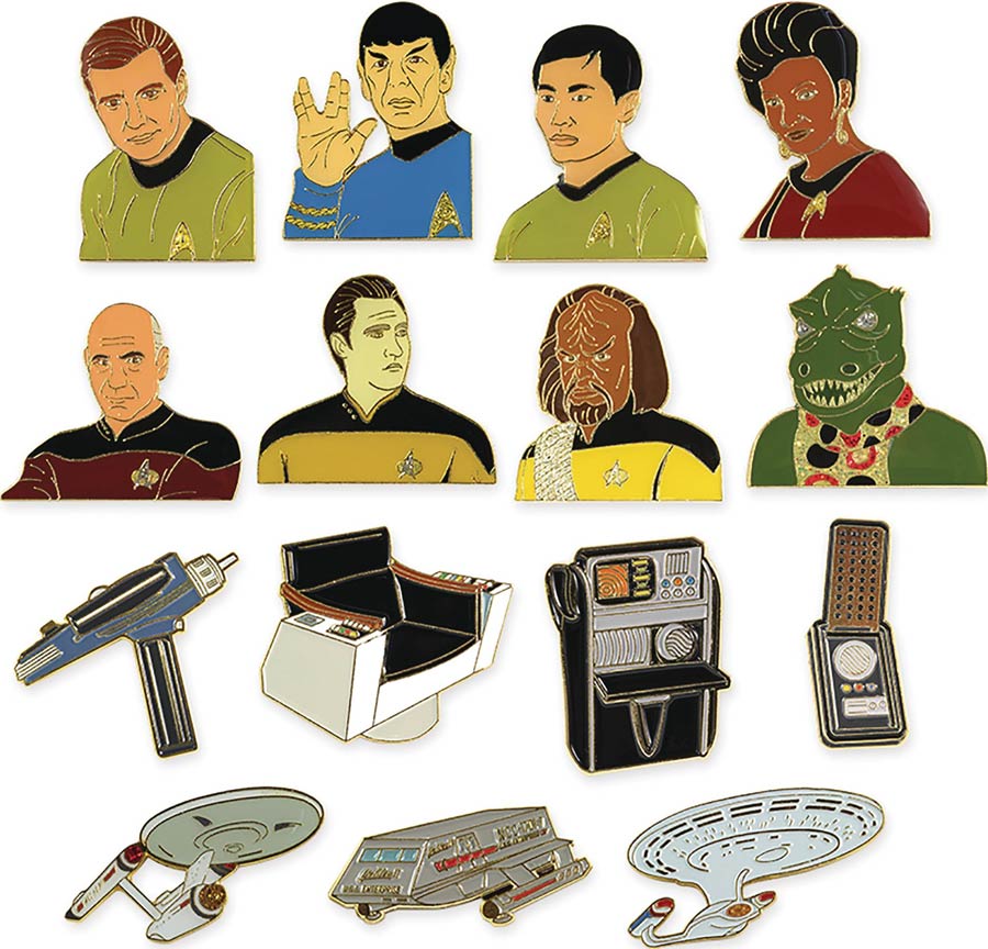 Star Trek 50th Anniversary Enamel Collector Pin Blind Mystery Box
