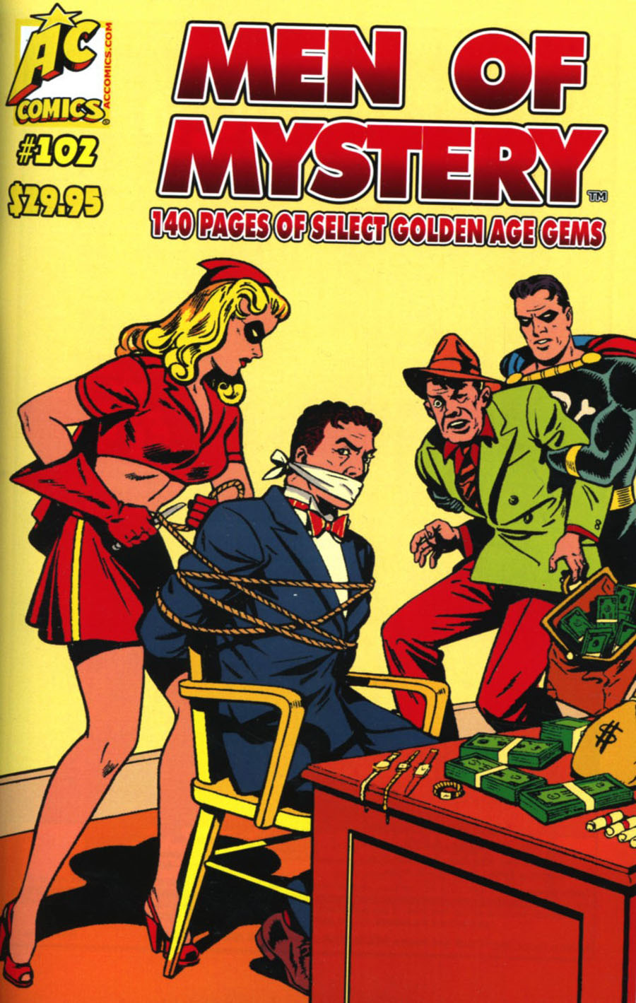 Men Of Mystery #102 Cover A Alex Schomburg Miss Masque & Black Terror