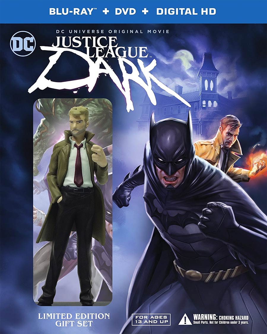 Justice League Dark With Figurine Blu-ray DVD