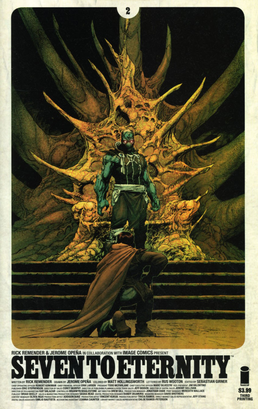 Seven To Eternity #2 Cover D 3rd Ptg Jerome Opena Variant Cover