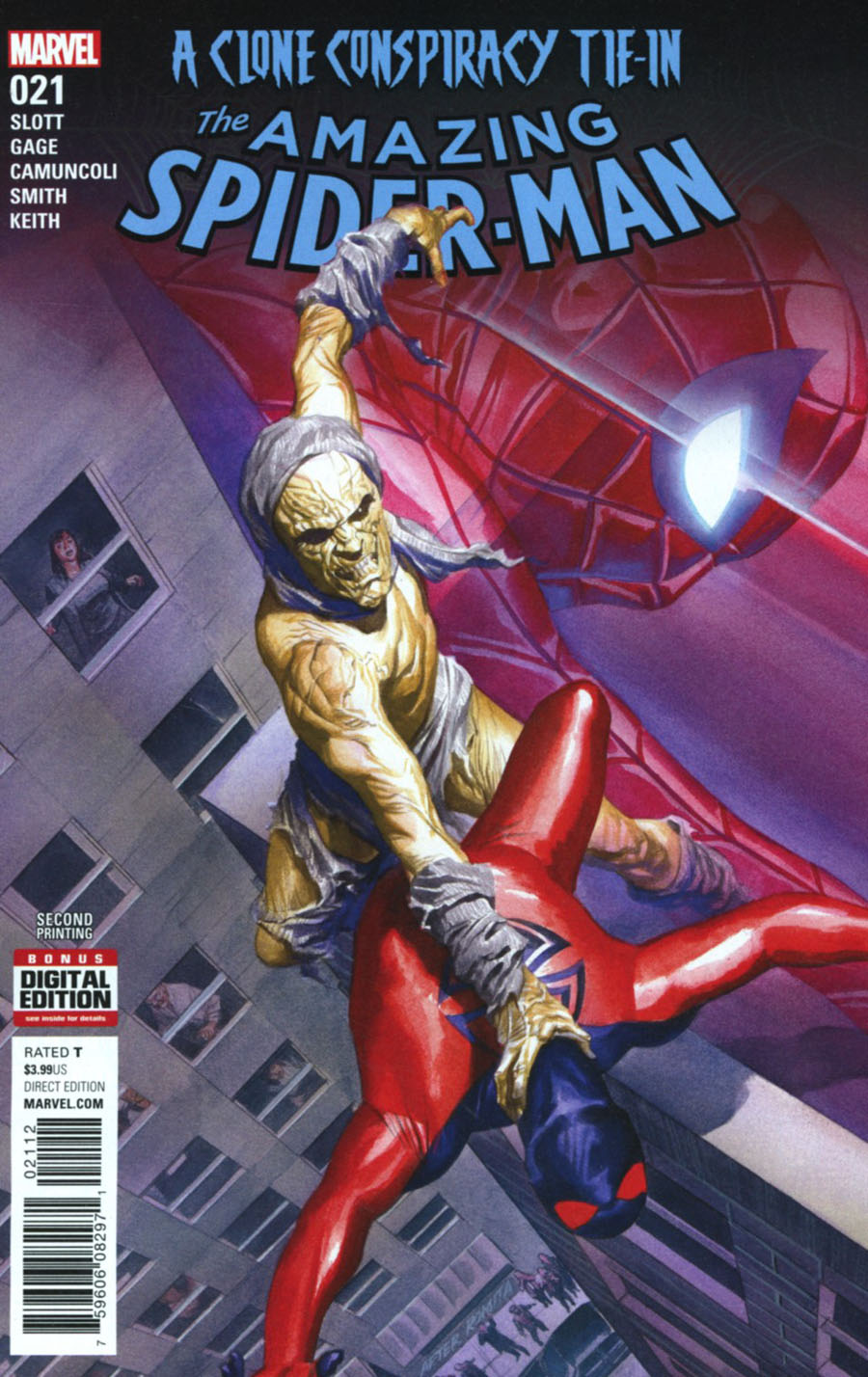 Amazing Spider-Man Vol 4 #21 Cover C 2nd Ptg Alex Ross Variant Cover (Clone Conspiracy Tie-In)
