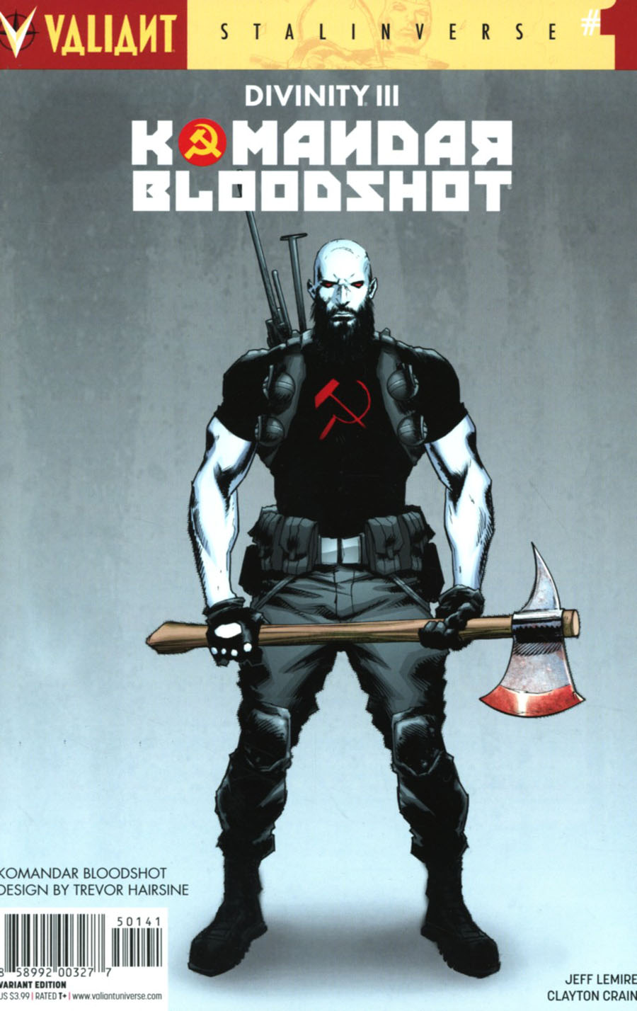 Divinity III Komandar Bloodshot One Shot Cover D Incentive Trevor Hairsine Character Design Variant Cover