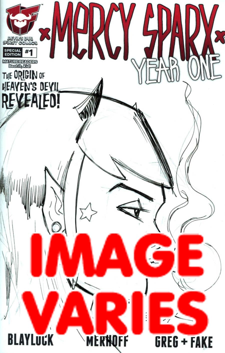 Mercy Sparx Year One #1 Cover D Incentive Josh Blaylock Sketch Cover