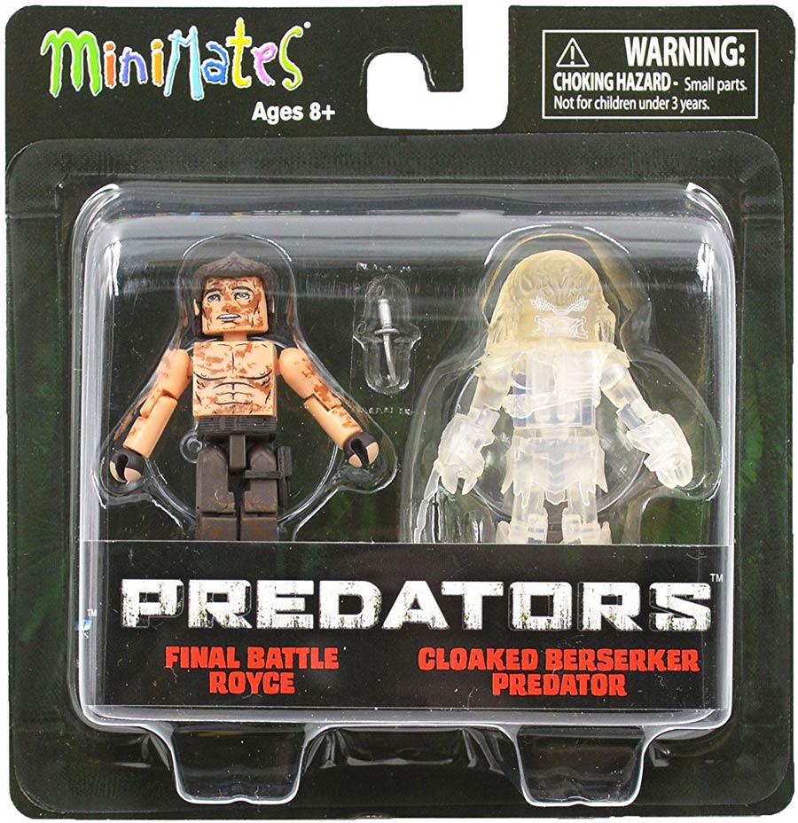 Predator Minimates Series 3 Muddy Royce & Cloaked Berserker 2-Pack