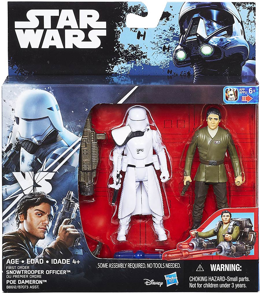 Star Wars Universe 3-3/4 Inch Deluxe 2-Pack Action Figure Assortment 201601 - Poe & Snowtrooper