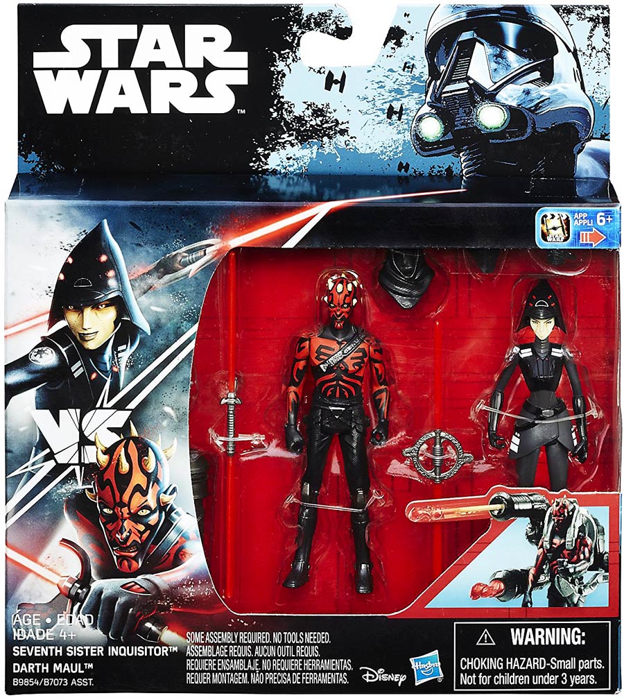 Star Wars Universe 3-3/4 Inch Deluxe 2-Pack Action Figure Assortment 201602 - Inquisitor & Darth Maul