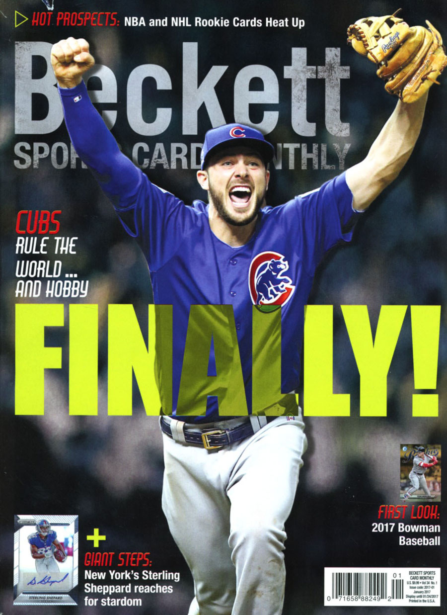Beckett Sports Card Monthly Vol 34 #1 January 2017
