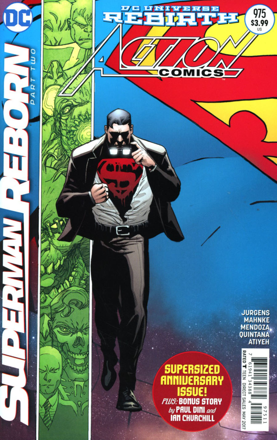 Action Comics Vol 2 #975 Cover A Regular Patrick Gleason & Mick Gray Cover (Superman Reborn Part 2)