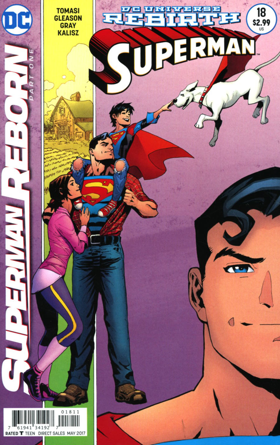 Superman Vol 5 #18 Cover A Regular Patrick Gleason & Mick Gray Cover (Superman Reborn Part 1)