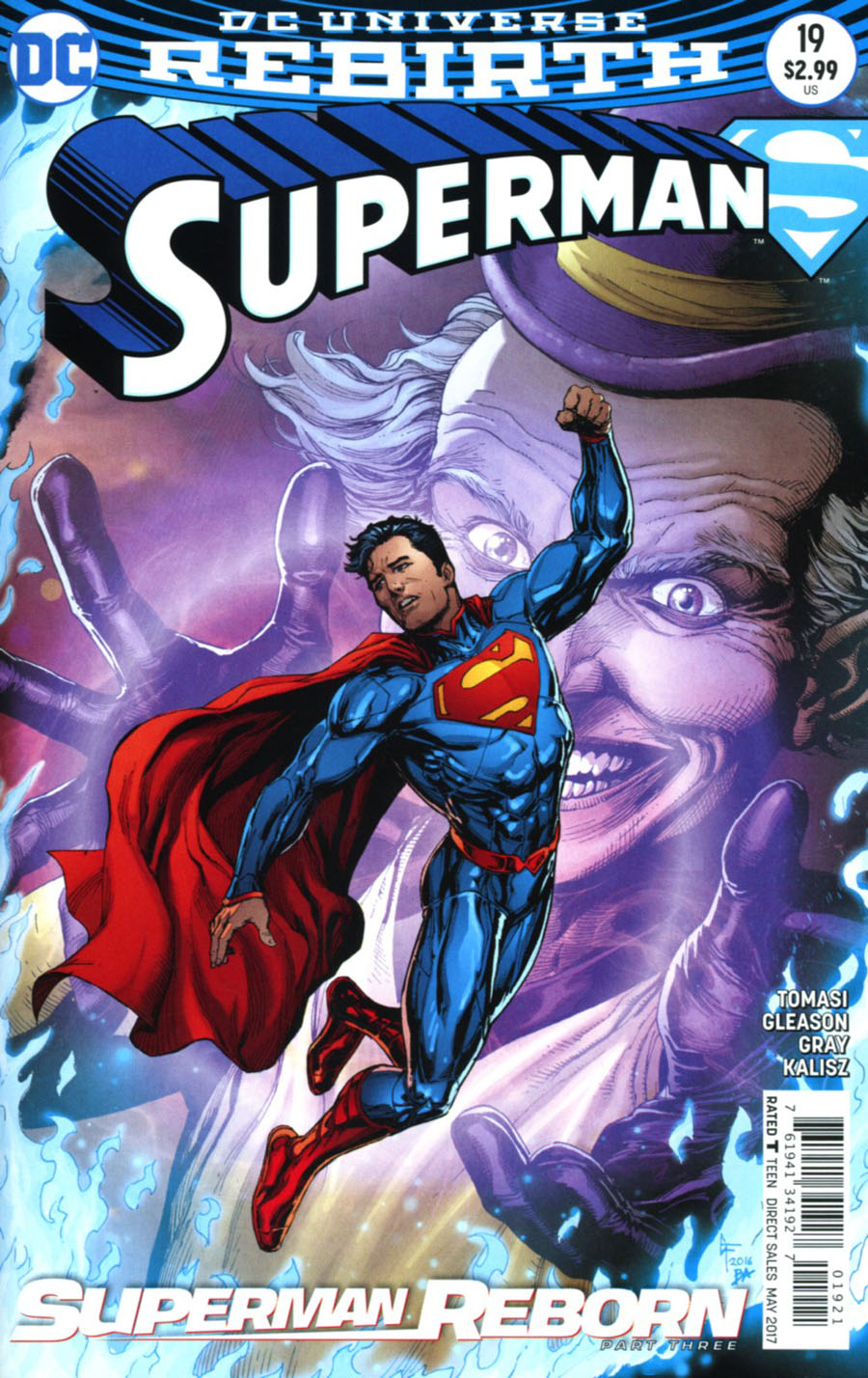 Superman Vol 5 #19 Cover B Variant Gary Frank Cover (Superman Reborn Part 3)