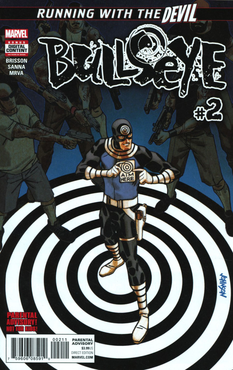 Bullseye #2 Cover A Regular Dave Johnson Cover