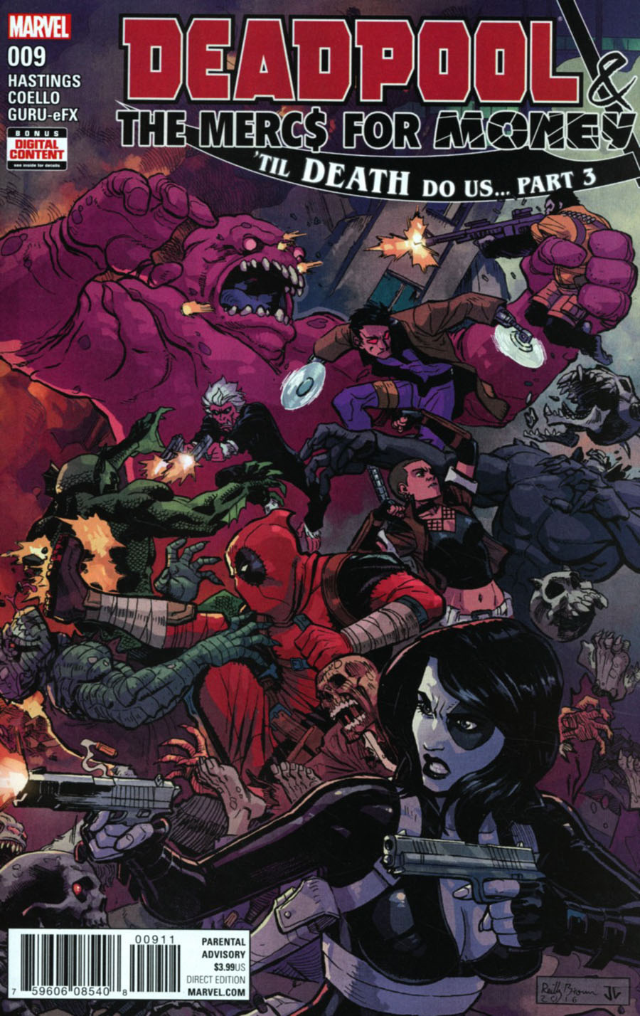 Deadpool And The Mercs For Money Vol 2 #9 Cover A Regular Reilly Brown Cover (Til Death Do Us Part 3)