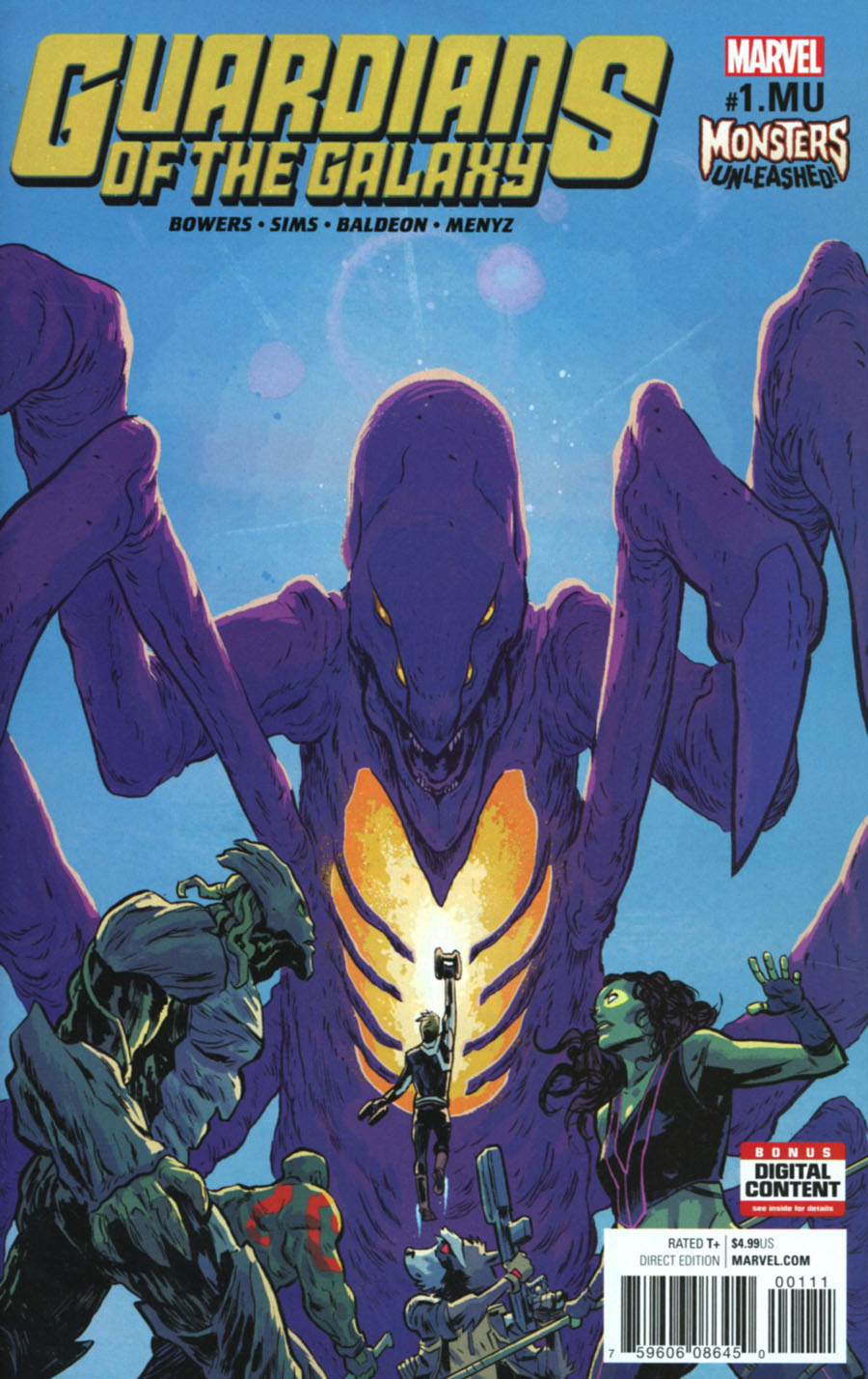 Guardians Of The Galaxy Vol 4 #1.MU Cover A Regular Michael Walsh Cover (Monsters Unleashed Tie-In)