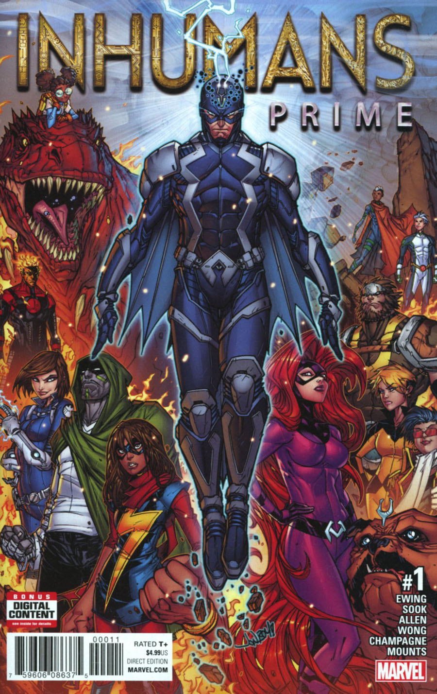 Inhumans Prime #1 Cover A 1st Ptg Regular Jonboy Meyers Cover (Resurrxion Tie-In)