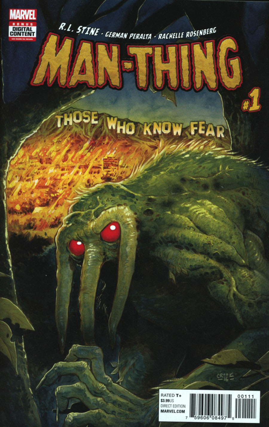 Man-Thing Vol 5 #1 Cover A 1st Ptg Regular Tyler Crook Cover